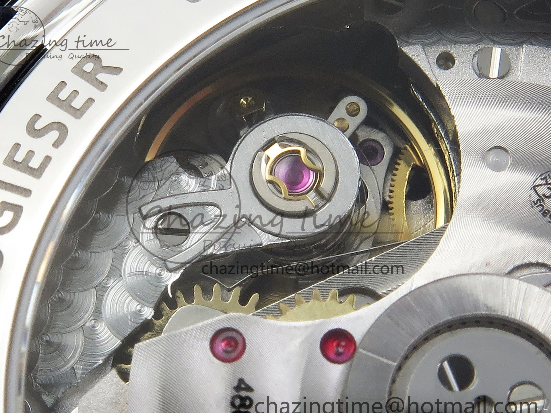 MIROTIME 0511 Casual Portuguese Chrono IW3716 Z+F 1:1 Best Edition White Dial on Blue Rubber Strap A 7016